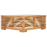 Vidaxl salon de jardin 6 pcs avec coussins bois de teck solide
