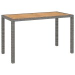 Vidaxl salon de jardin 6 pcs résine tressée et bois d'acacia gris Vidaxl salon de jardin 6 pcs résine tressée et bois d'acacia gris