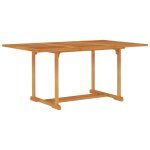 Vidaxl salon de jardin 7 pcs bois de teck massif