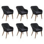 Vidaxl salon de jardin 7 pcs avec coussins rsine tresse noir
