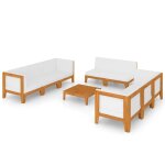 Vidaxl salon de jardin 9 pcs avec coussins bois d'acacia solide
