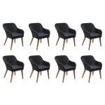 Vidaxl salon de jardin 9 pcs avec coussins rsine tresse noir