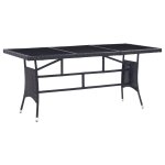 Vidaxl salon de jardin 9 pcs r�sine tress�e noir