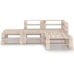 Vidaxl salon de jardin palette 4 pcs bois de pin