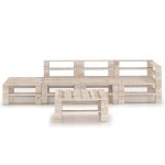 Vidaxl salon de jardin palette 5 pcs bois de pin
