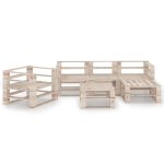 Vidaxl salon de jardin palette 6 pcs bois de pin