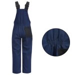 Vidaxl salopette  bavette pour enfants taille 134 / 140 bleu