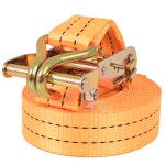 Vidaxl sangle d?arrimage  cliquet 10 pcs 1 tonne 6 m x 38 mm orange
