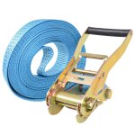 Vidaxl sangle d?arrimage  cliquet 4 pcs 4 tonnes 8 m x 50 mm bleu
