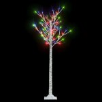 Vidaxl sapin de no�l 140 led color�es saule 1, 5 m int / ext