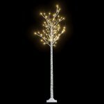 Vidaxl sapin de nol 180 led blanc chaud saule 1, 8 m int / ext