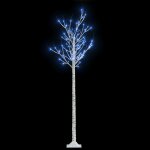 Vidaxl sapin de no�l 180 led bleues saule 1, 8 m int / ext