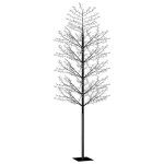 Vidaxl sapin de no�l 2000 led blanc froid cerisier en fleurs 500 cm