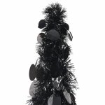 Vidaxl sapin de nol artificiel escamotable noir 150 cm pet