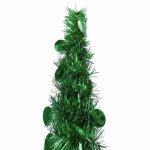 Vidaxl sapin de nol artificiel escamotable vert 150 cm pet