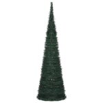 Vidaxl sapin de nol artificiel avec guirlandes et led vert 150 cm