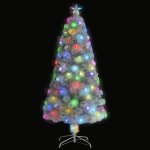 Vidaxl sapin de noël artificiel avec led blanc 120 cm fibre optique Vidaxl sapin de noël artificiel avec led blanc 120 cm fibre optique