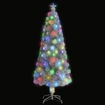 Vidaxl sapin de noël artificiel avec led blanc 240 cm fibre optique Vidaxl sapin de noël artificiel avec led blanc 240 cm fibre optique