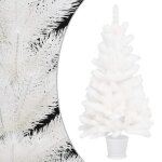 Vidaxl sapin de nol artificiel avec led blanc 90 cm