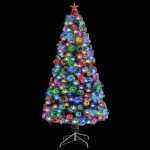 Vidaxl sapin de noël artificiel led blanc et bleu 120 cm fibre optique Vidaxl sapin de noël artificiel led blanc et bleu 120 cm fibre optique