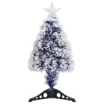 Vidaxl sapin de noël artificiel led blanc et bleu 64 cm fibre optique Vidaxl sapin de noël artificiel led blanc et bleu 64 cm fibre optique