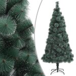 Vidaxl sapin de no�l artificiel avec led et support vert 150 cm pet