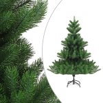 Vidaxl sapin de no�l artificiel nordmann avec led et boules vert 150cm