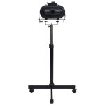 Vidaxl s�che - poils et support � moteur double noir plastique et acier