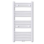 Vidaxl sche - serviettes chauffage central incurv 600x1160mm + connecteurs