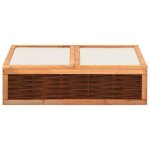 Vidaxl serre 120x80x45 cm bois de pin massif et saule Vidaxl serre 120x80x45 cm bois de pin massif et saule