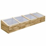 Vidaxl serres 2 pcs bois de pin imprgn 200x50x35 cm