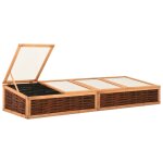 Vidaxl serre 240x80x45 cm bois de pin massif et saule
