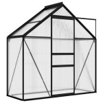 Vidaxl serre anthracite aluminium 1, 33 m
