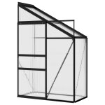 Vidaxl serre anthracite aluminium 1, 38 m