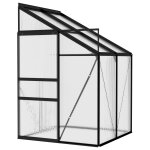 Vidaxl serre anthracite aluminium 2, 59 m