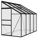 Vidaxl serre anthracite aluminium 5, 02 m