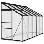 Vidaxl serre anthracite aluminium 6, 5 m