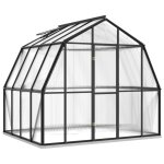 Vidaxl serre avec cadre de base anthracite 6, 66 m aluminium