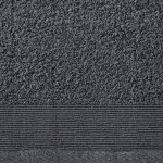 Vidaxl serviettes de bain 2 pcs coton 450 g / m 100x150 cm anthracite