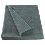 Vidaxl serviettes de bain 2 pcs coton 450 g / m 100x150 cm vert