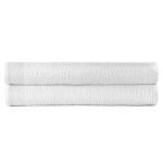 Vidaxl serviettes de douche 25 pcs coton 350 g / m 70x140 cm blanc