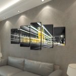 Vidaxl set de toiles murales imprim�es london big ben 200 x 100 cm