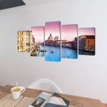 Vidaxl set de toiles murales imprimées venise 100 x 50 cm Vidaxl set de toiles murales imprimées venise 100 x 50 cm