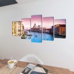 Vidaxl set de toiles murales imprimées venise 200 x 100 cm Vidaxl set de toiles murales imprimées venise 200 x 100 cm