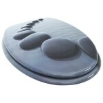 Vidaxl sige de toilette avec couvercle mdf pierres