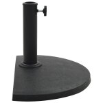 Vidaxl socle demi - rond de parasol polyrésine 9 kg noir Vidaxl socle demi - rond de parasol polyrésine 9 kg noir