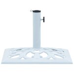 Vidaxl socle de parasol blanc 12 kg 49 cm fonte Vidaxl socle de parasol blanc 12 kg 49 cm fonte
