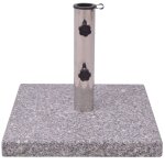 Vidaxl socle de parasol en granite 20 kg