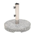 Vidaxl socle de parasol granite rond 20 kg