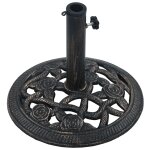 Vidaxl socle de parasol noir et bronze 9 kg 40 cm fonte Vidaxl socle de parasol noir et bronze 9 kg 40 cm fonte